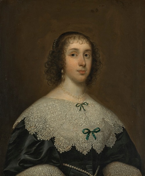 Portrait of a lady, traditionally identified as Queen Henrietta Maria (1609-1669)