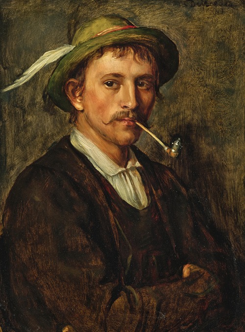 A Peasant Youth with Hat and Pipe