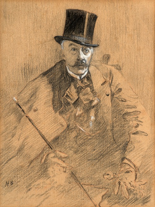 Portrait of the painter Alfred Stevens