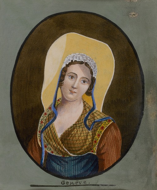Vrouw in zwitserse klederdracht