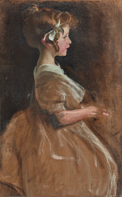 Portrait Of Charlotte ‘lollotte’ Aman-Jean Née Simon (1897-1994)