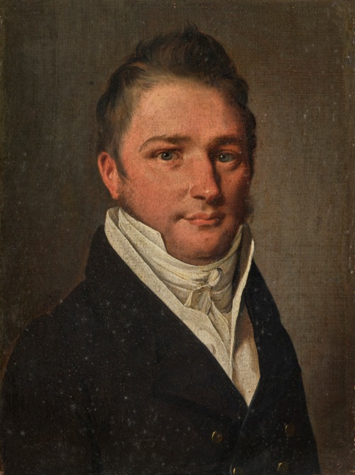 Portrait of a man in a black suit