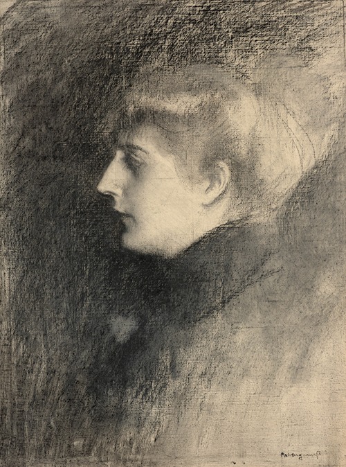 Portrait of a lady in profile