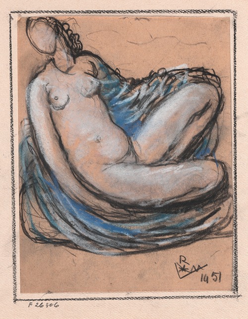 Female nude sitting