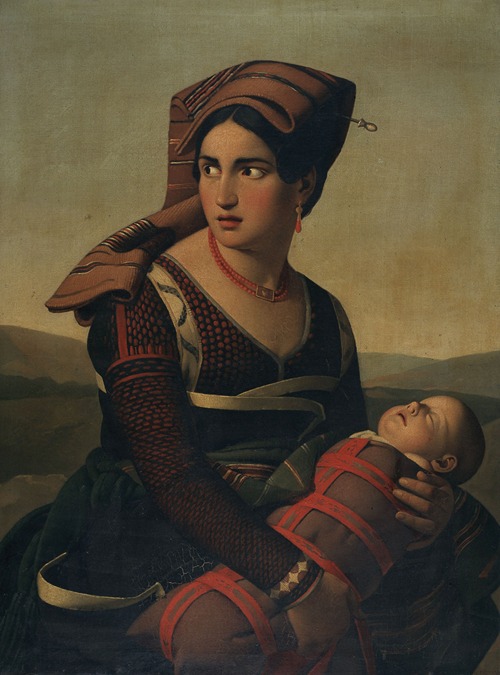 Robber’s Wife with Child on the Run