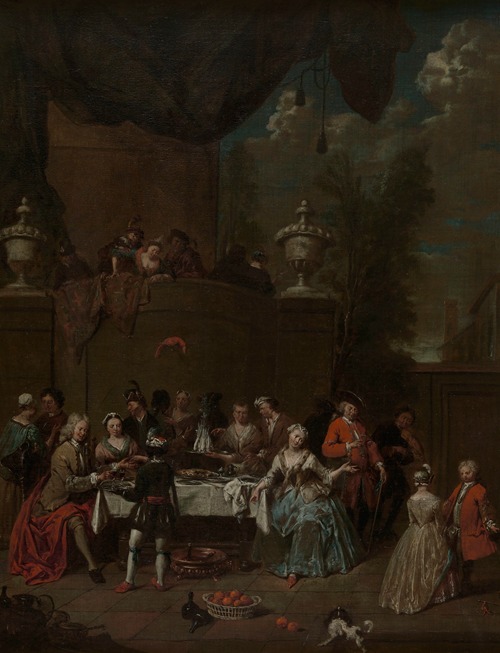 Garden Party at a Castle
