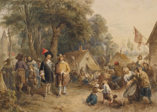 Voorstelling uit het leven van David Teniers (1610-1690)