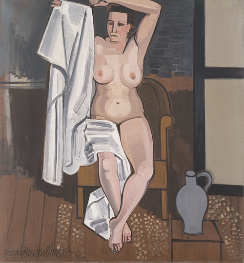 Nude with White Sheet