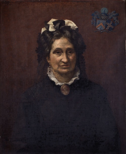 Portrait of Gabrielle-Joséphine Van Huffel, the Widow of Napoleon De Pauw