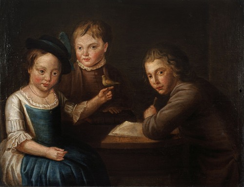 Portrait of Charles, Jean-Louis and Gabriëlle Spruyt, the Artist’s Children