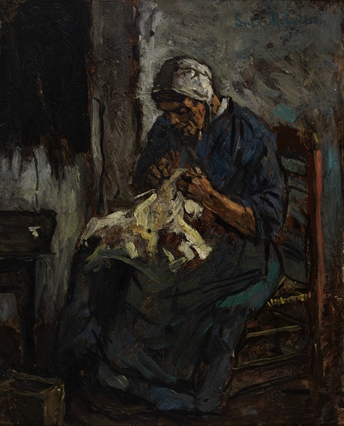 Handwerkende vrouw