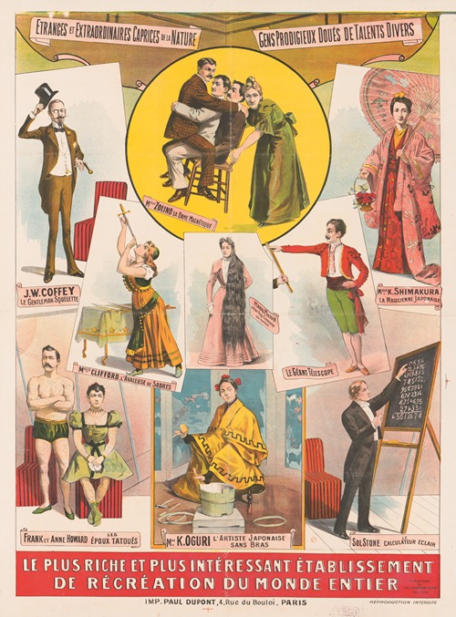 The Barnum and Bailey greatest show on earth. Une grandiose exhibition de phénomenes humains…