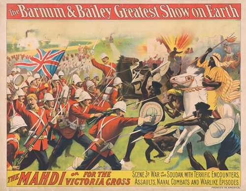 The Barnum and Bailey greatest show on earth–The Mahdi or for the Victoria Cross–Scene 3d–War in the Soudan …
