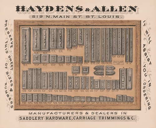 Haydens & Allen…saddlery hardward, carriage trimmings & C.