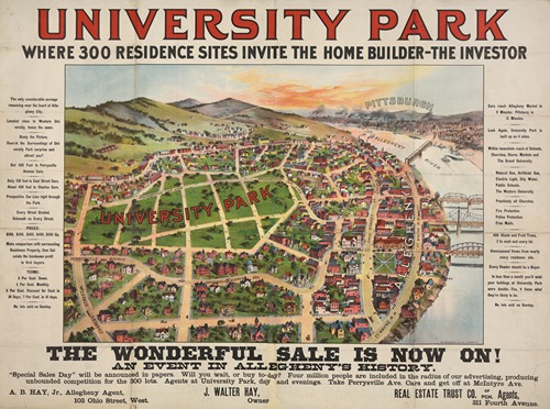University Park where 300 residence sites invite the home builder
