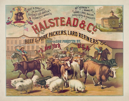 Halstead & Co. beef & pork Packers, Lard Refiners & Co.