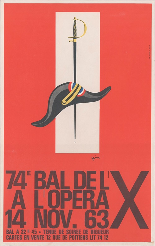 74e Bal de l’X, à l’Opéra, 14 novembre 63