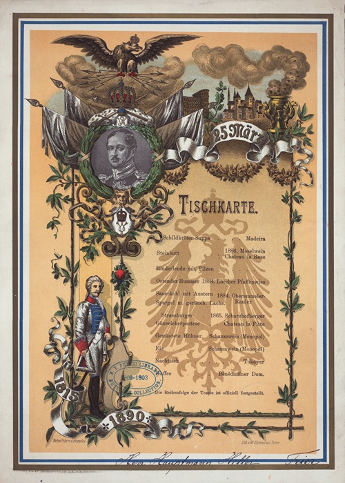 75TH ANNIVERSARY DINNER (held by) REGIMENTS VON HORN