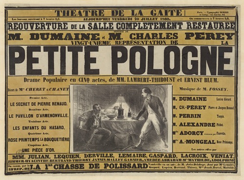 Théâtre de la Gaîté. Vingt-unième représentation de la Petite Pologne
