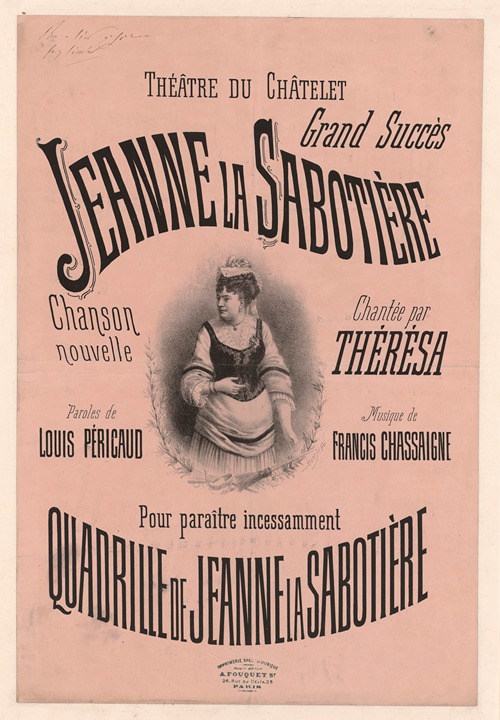 Théâtre du Châtelet… Jeanne la sabotière