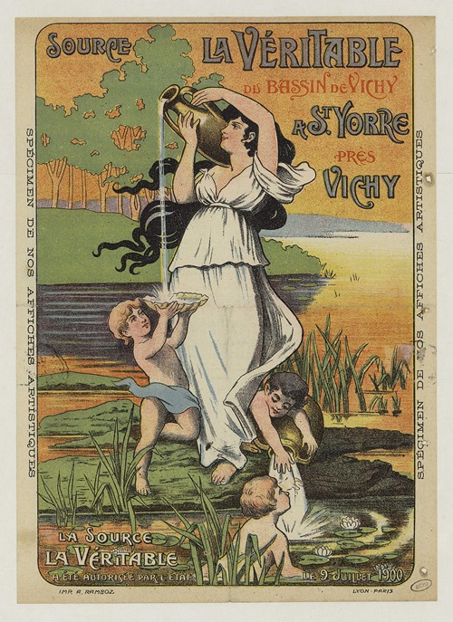 Source La véritable du bassin de Vichy à Saint Yorre près Vichy