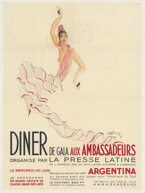 Dîner de gala aux Ambassadeurs, organisé par la Presse latine en honneur des 25 pays latins d’Europe et d’Amérique