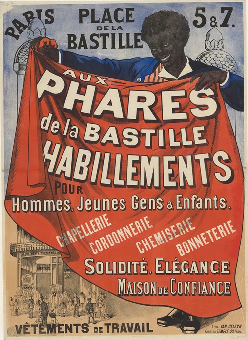 Place de la Bastille. Aux phares de la Bastille, Habillements pour Hommes, Jeunes Gens & Enfants