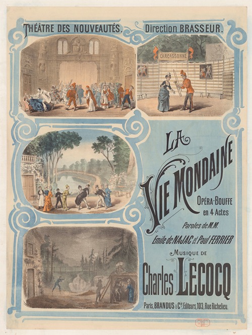 Théâtre des Nouveautés… La vie mondaine