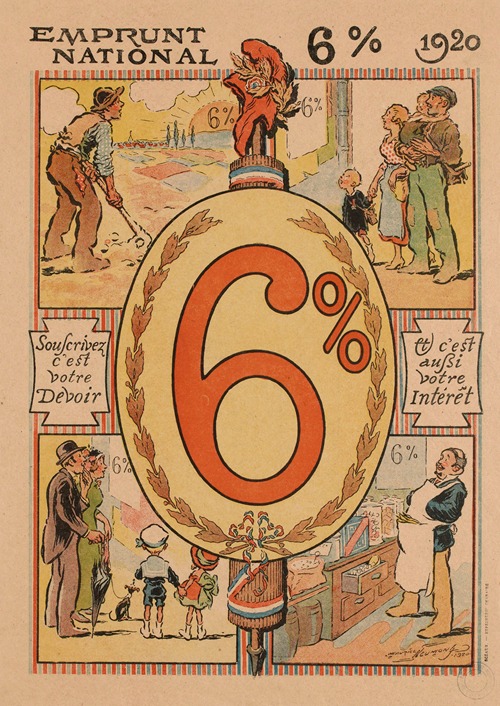 Emprunt national 6% 1920 Souscrivez, c’est votre devoir et c’est aussi votre intérêt