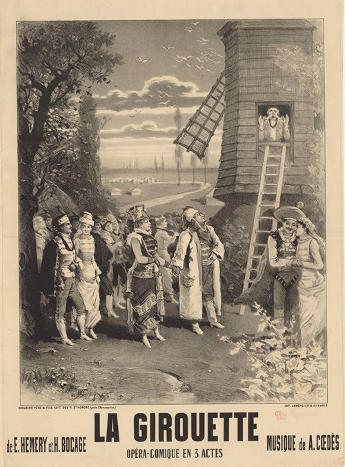 La Girouette. Opéra-comique en 3 actes de E. Hémery et H. Bocage