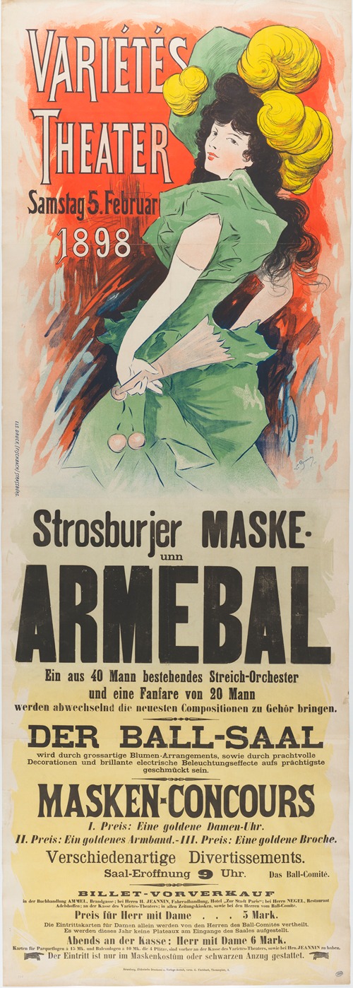 Armebal. Varietes Theater, 5. Februar 1898