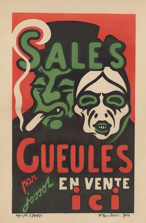 Sales gueules par Jossot. En vente ici