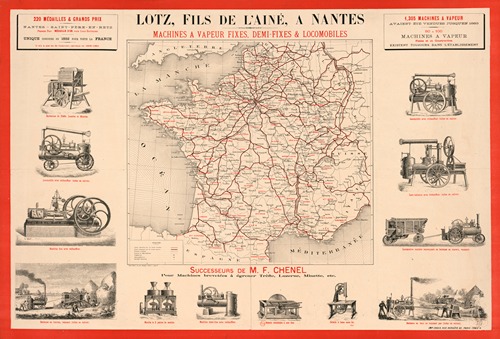 Lotz, fils de l’Ainé, à Nantes – machines à vapeur fixes, demi-fixes & locomobiles