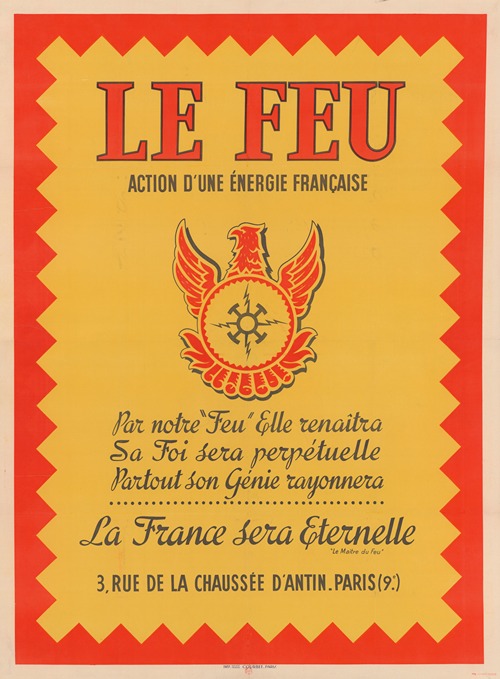 Le feu, action d’une énergie française