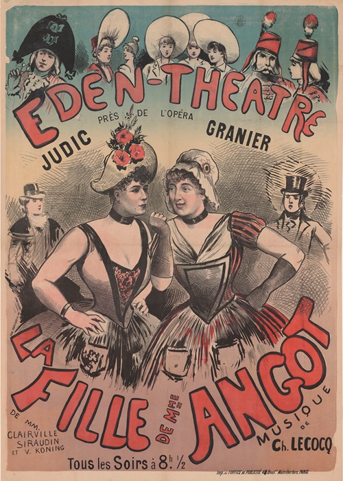 Eden-Théâtre…Judic, Granier. La fille de Mme Angot