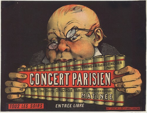 Concert parisien. 37, faubourg St-Denis & 10 rue de l’Échiquier, Paris. Tous les soirs, spectacle varié… Entrée libre