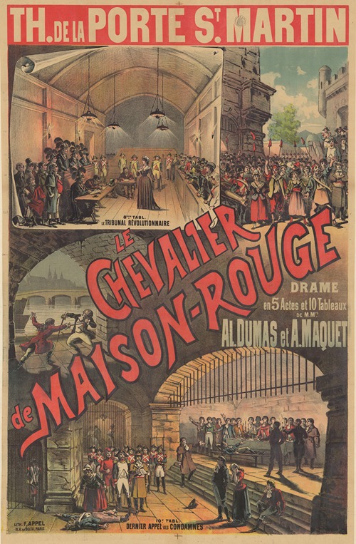 Théâtre de la Porte St Martin. Le Chevalier de Maison-Rouge
