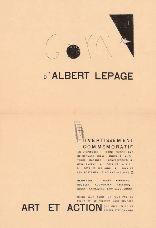 Goya d’Albert Lepage