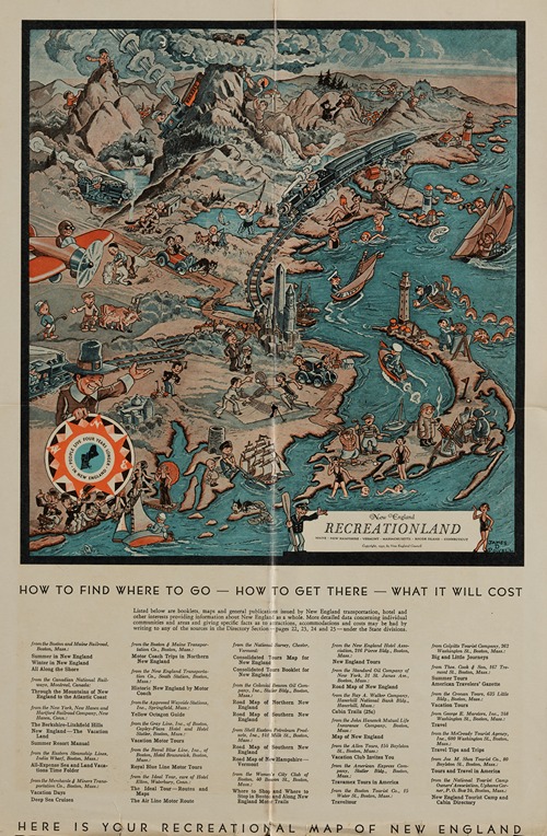 New England recreationland; Maine, New Hampshire, Vermont, Massachusetts, Rhode Island, Connecticut