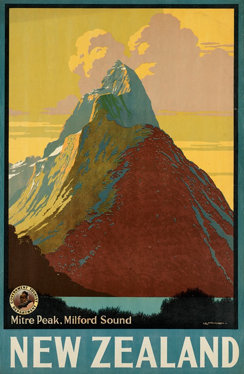 New Zealand. Mitre Peak, Milford Sound