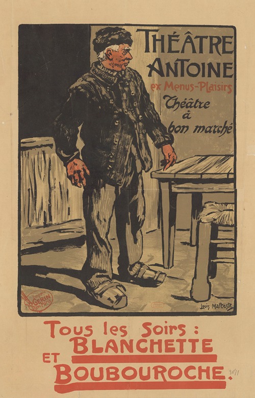 Théâtre Antoine, ex Menus-Plaisirs… Blanchette (comédie d’Eugène Brieux) et Boubouroche