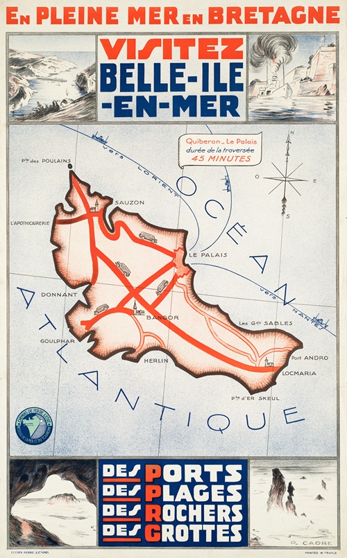 Visitez Belle-Ile-en-Mer. En pleine mer en Bretagne