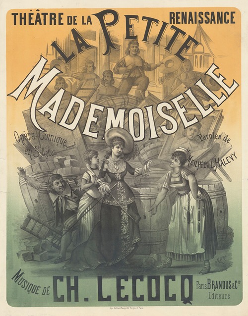 Théâtre de la Renaissance. La petite mademoiselle. Opéra-comique en trois actes