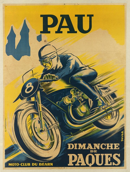 Pau – dimanche de Pâques, moto-club du Béarn