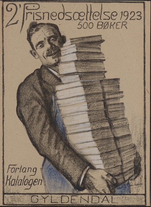 2′ prisnedsættelse 1923, 500 bøker. Forlang katalogen