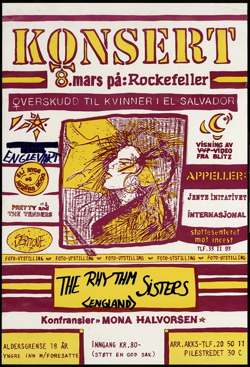 Konsert 8. mars på Rockefeller. Overskudd til kvinner i El Salvador