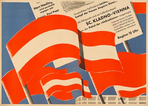 Plakat für das Fest 1 Jahr Österreichische Volksstimme; Volksstimmefest 1946