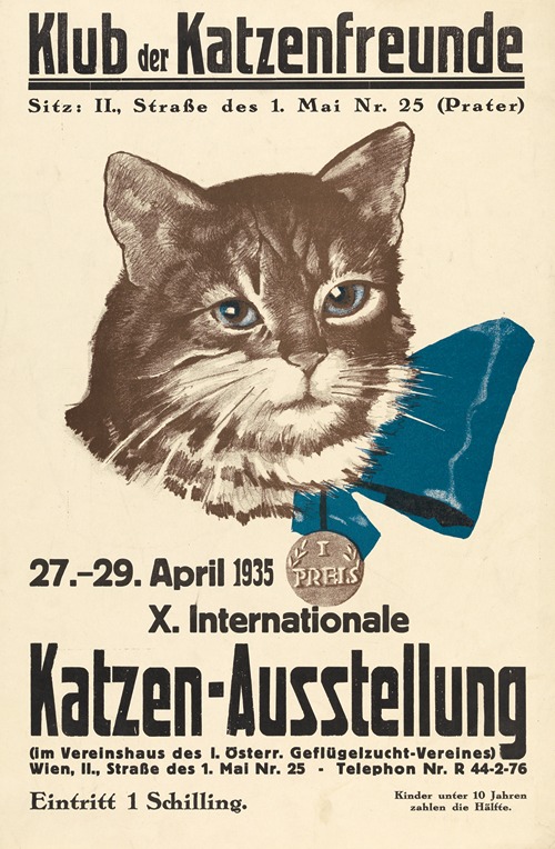 X. Internationale Katzen-Ausstellung des Klubs der Katzenfreunde