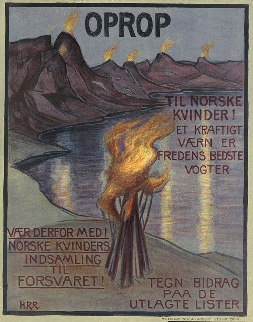 Oprop til norske kvinder! Et kraftigt værn er fredens bedste vogter