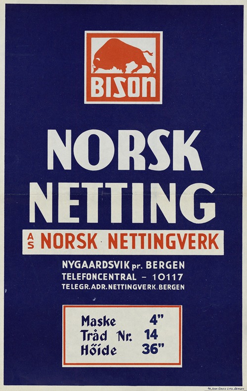 Bison ; norsk netting